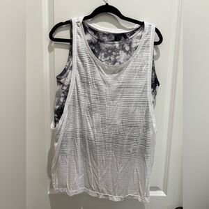 MAKE AN OFFER! 

Tangerine Black and White Layered Tank Top